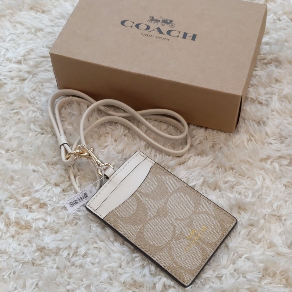 Coach ID/Card Holder Lanyard NWT